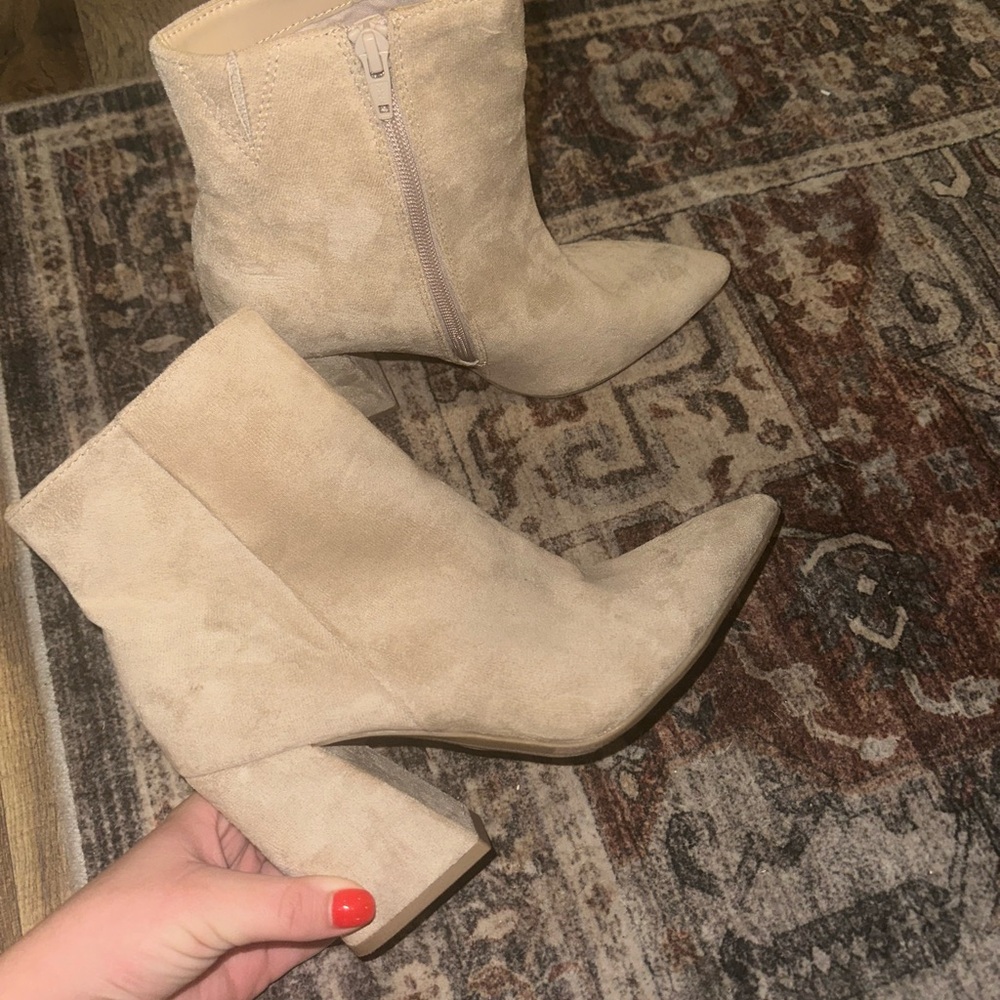 Target Beige Heeled Boots
